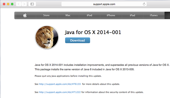 java 6 for mac os